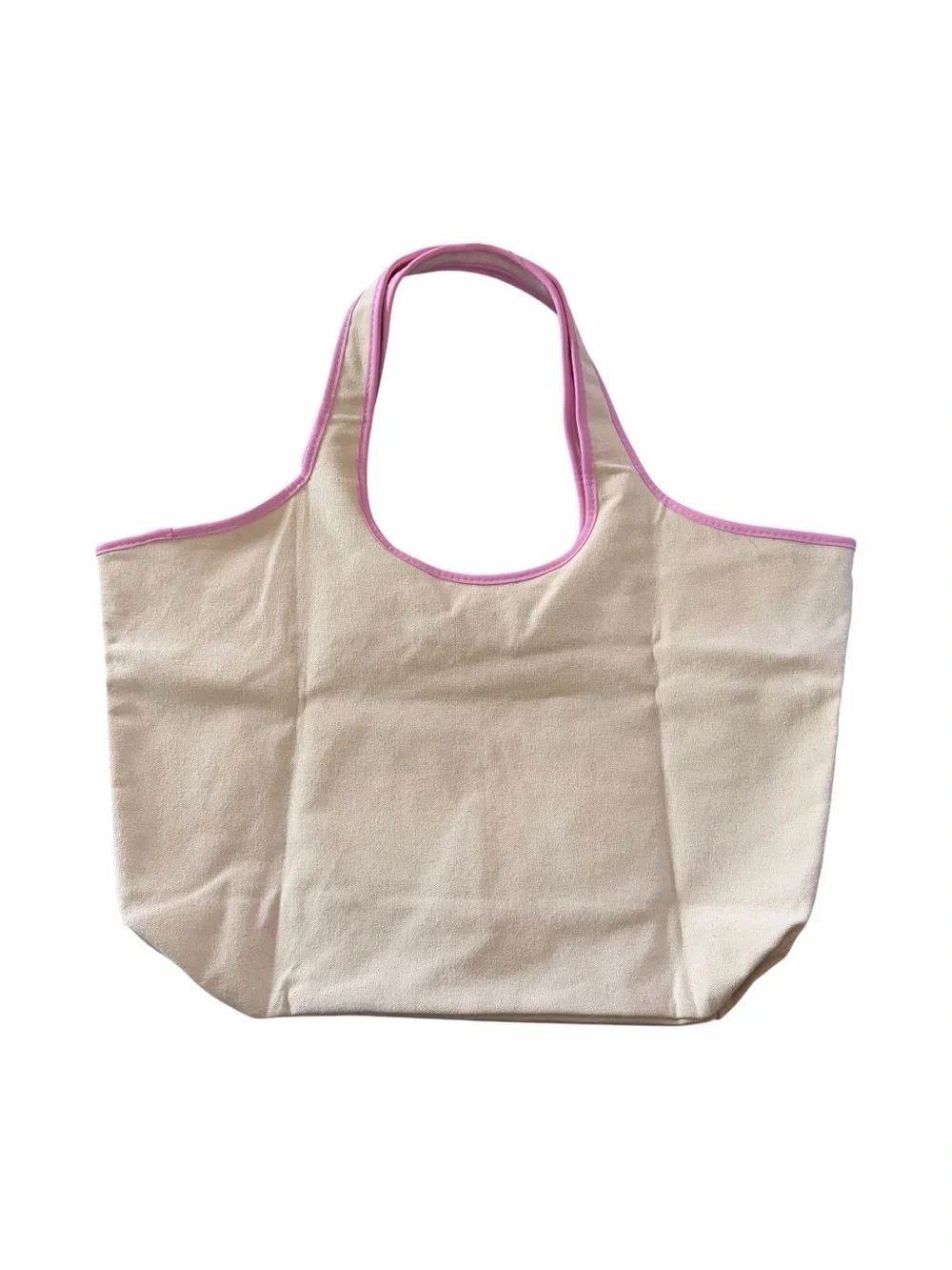 NWT-VICTORIA’S SECRET-BEIGE OMBRÉ LOGO CANVAS TOTE BAG